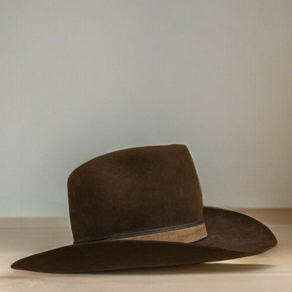 Vintage Dorian 7X Handmade Western Cowboy Hat Brown - Picture 3 of 16